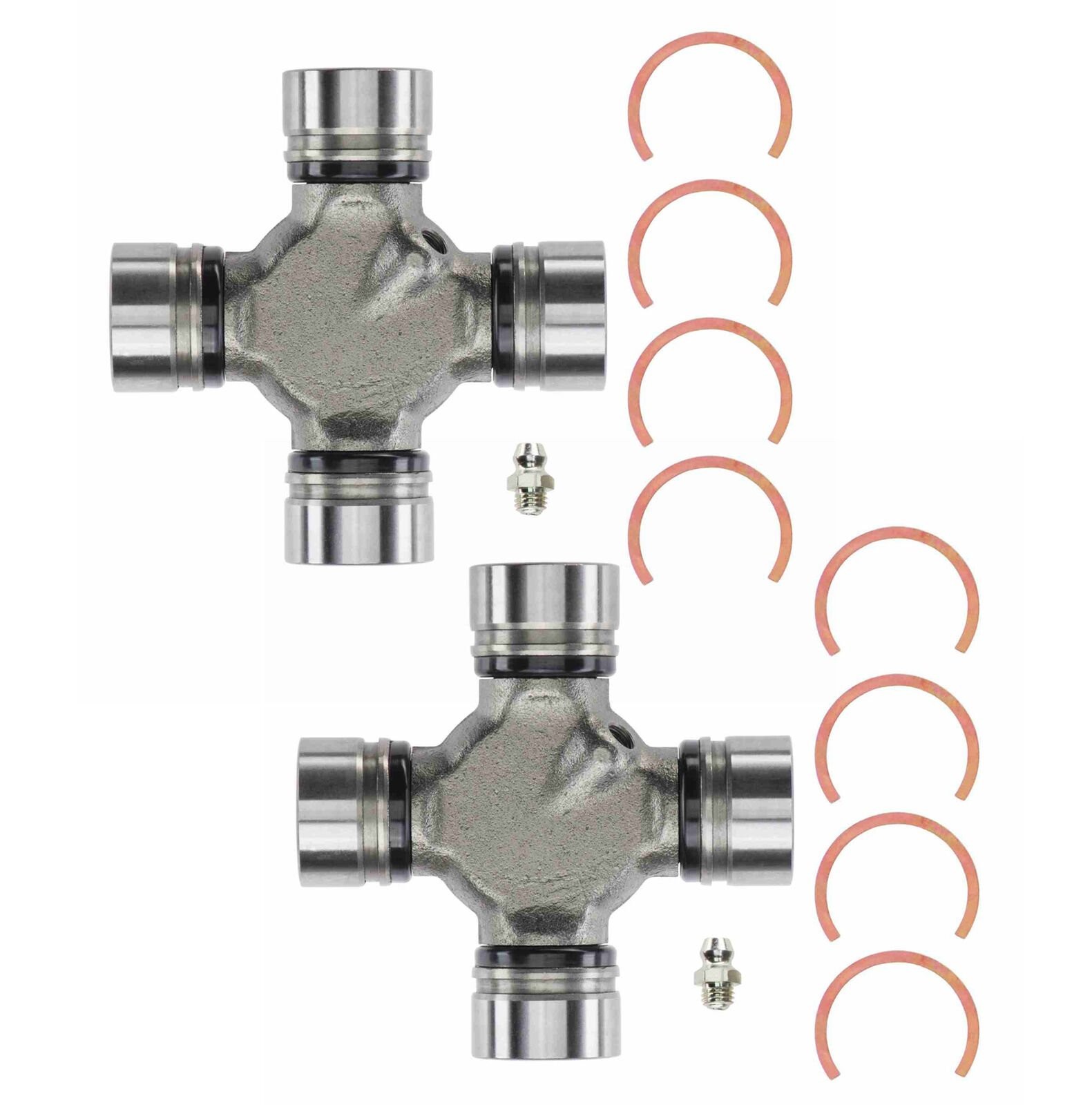 Premium Driveshaft Universal Joints Pair Front or Rear Moog 534G Greaseable