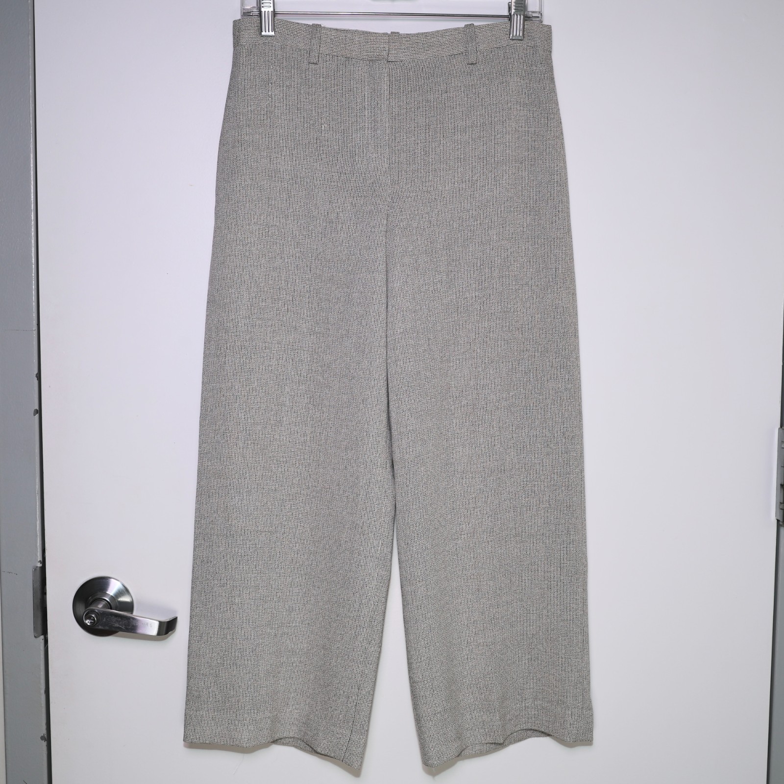 THEORY - Gorgeous Wool Crepe Lined Tweed Wide Leg Crop Pants - Women\'s Size 2 🔥 THEORY - Gorgeous Wool Crepe Lined Tweed Wide Leg Crop Pants - Women\'s Size 2 🔥