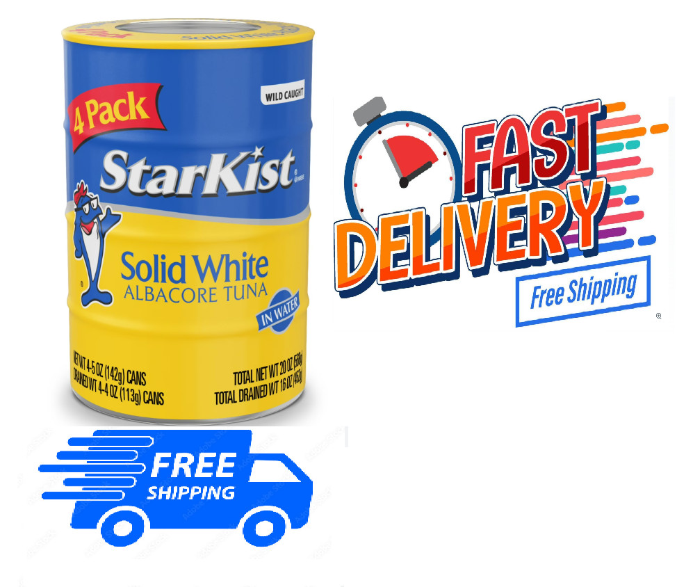 StarKist Solid White Albacore Tuna in Water , 5 oz Can, 4-Pack