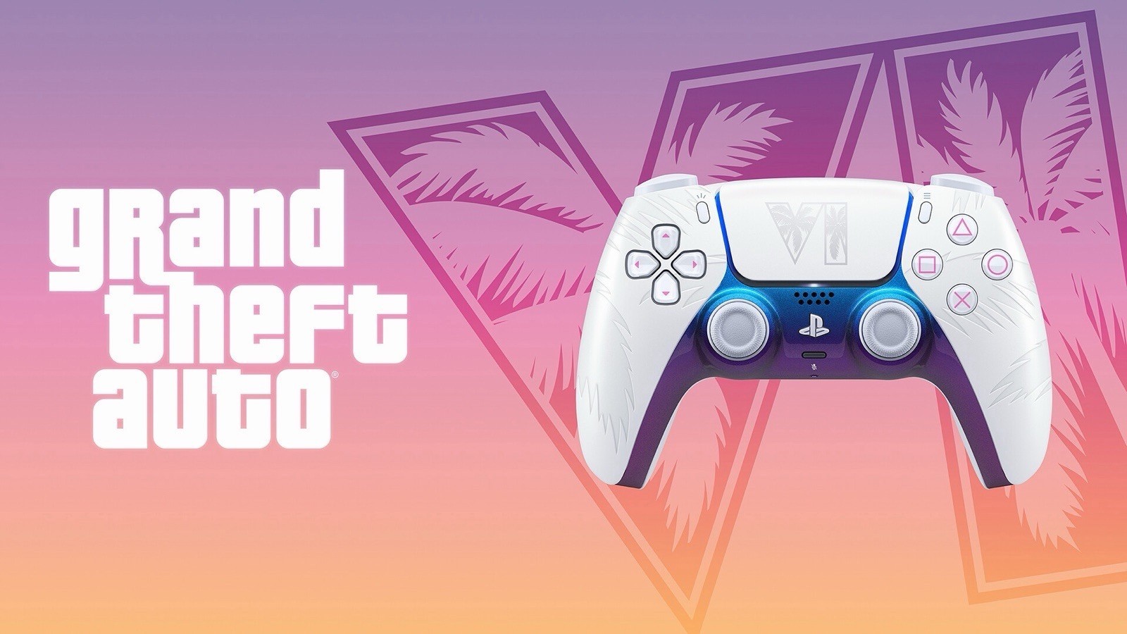 PRESALE - GTA 6 CONTROLLER WHITE DUALSENSE LIMITED EDITION GRAND THEFT AUTO 6