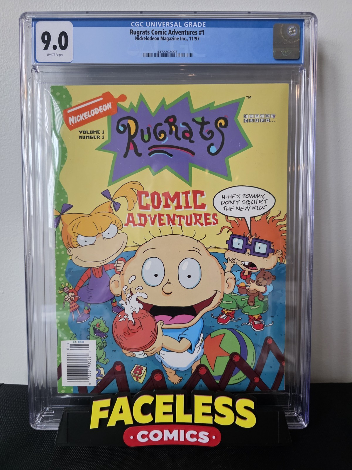 Nickelodeon Rugrats Comic Adventures #1 CGC 9.0 1997 Tommy Chuckie Angelica Nickelodeon Rugrats Comic Adventures #1 CGC 9.0 1997 Tommy Chuckie Angelica