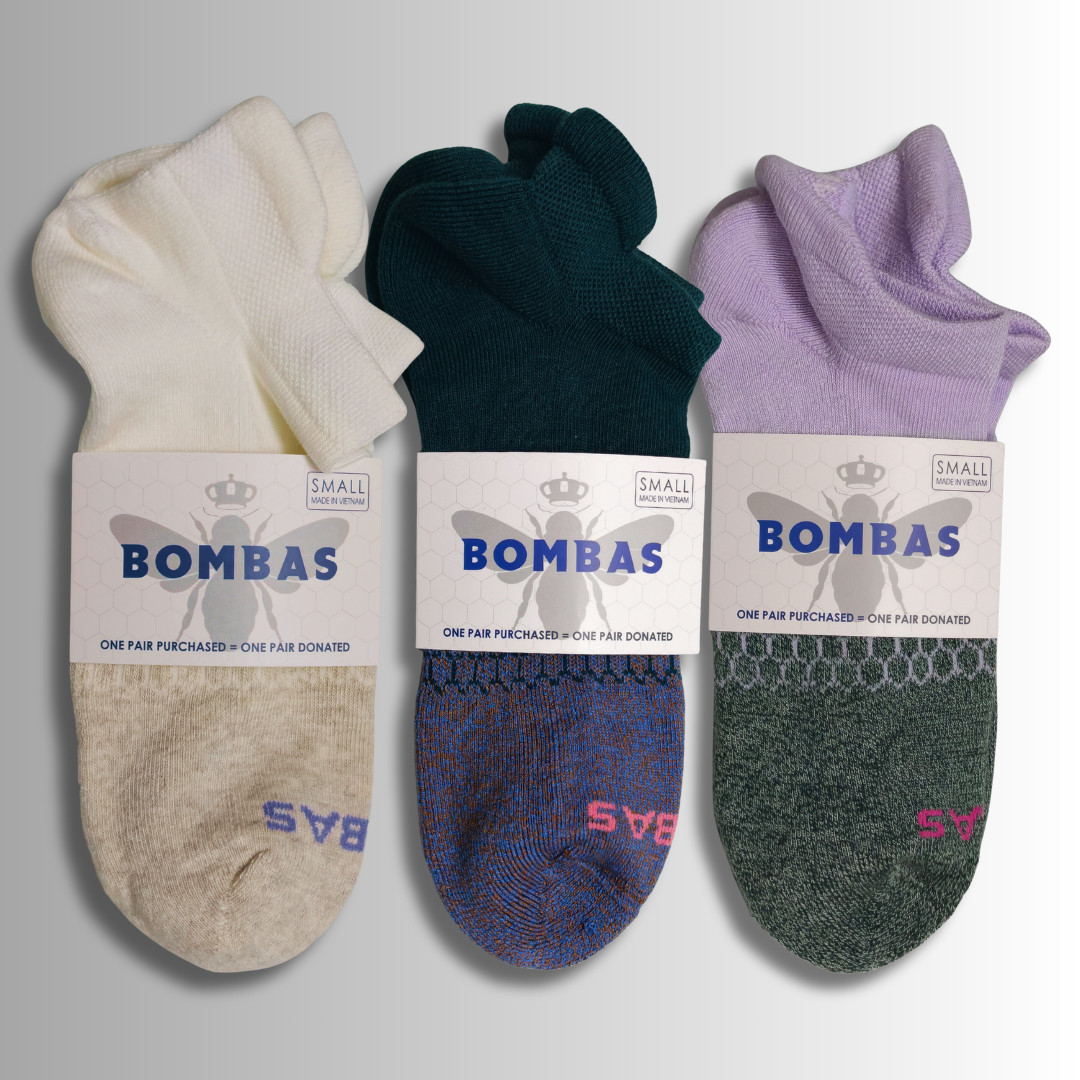 📢📢📢 3 PAIRS/SET Bombas Ankle Socks 🐝 | Unisex | S M L | Multiple Colors 🔥