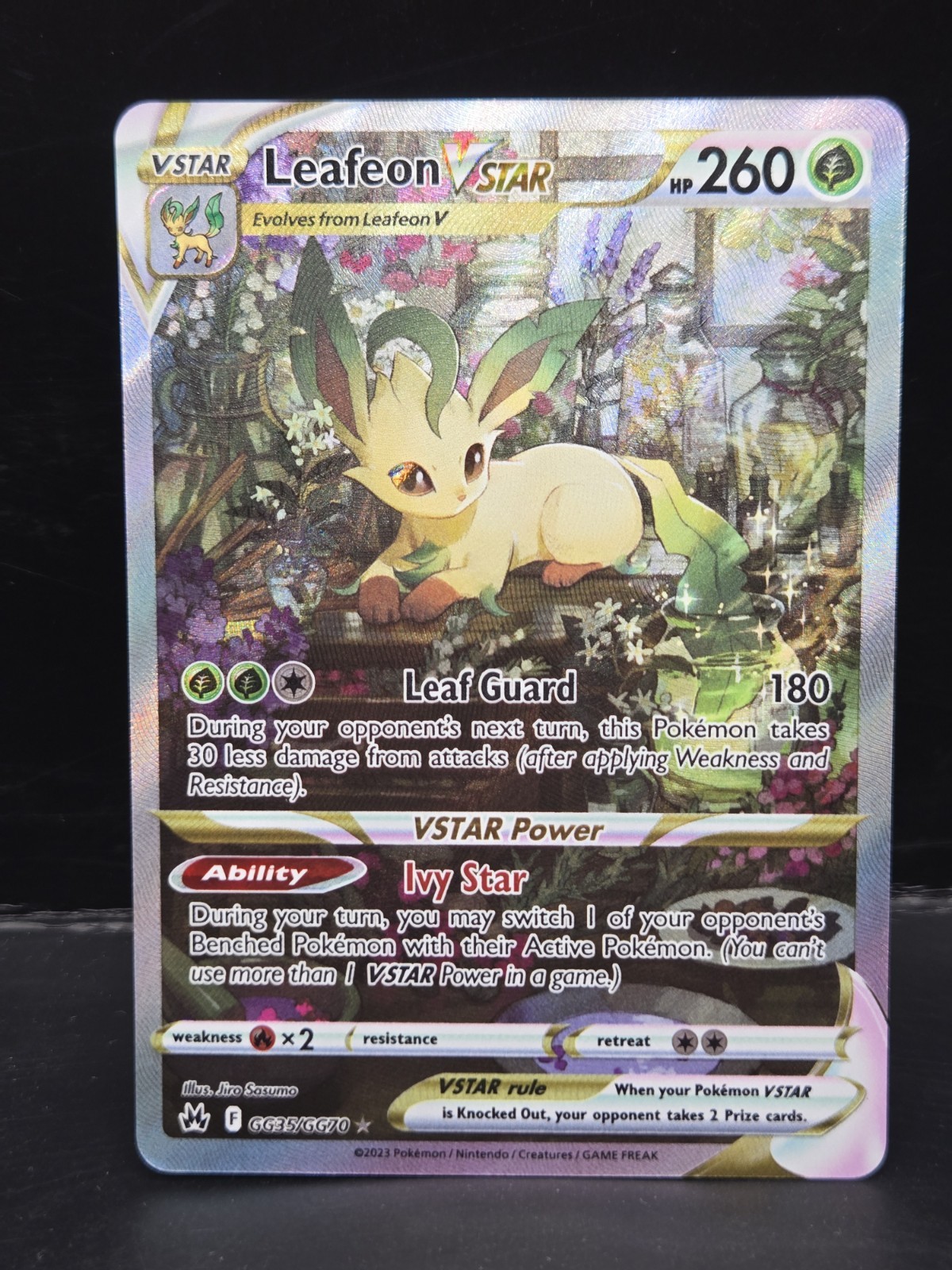 Pokemon TCG Leafeon VSTAR GG35/GG70 Crown Zenith Galarian Gallery MINT Pokemon TCG Leafeon VSTAR GG35/GG70 Crown Zenith Galarian Gallery MINT