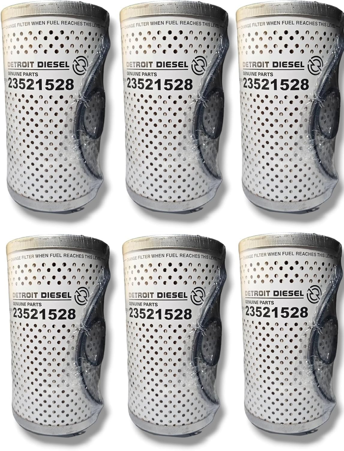 (6 PACK) 23521528 DETROIT FUEL FILTER; PF7744; P550757 FF5369W; FF5369; PF7744; (6 PACK) 23521528 DETROIT FUEL FILTER; PF7744; P550757 FF5369W; FF5369; PF7744;