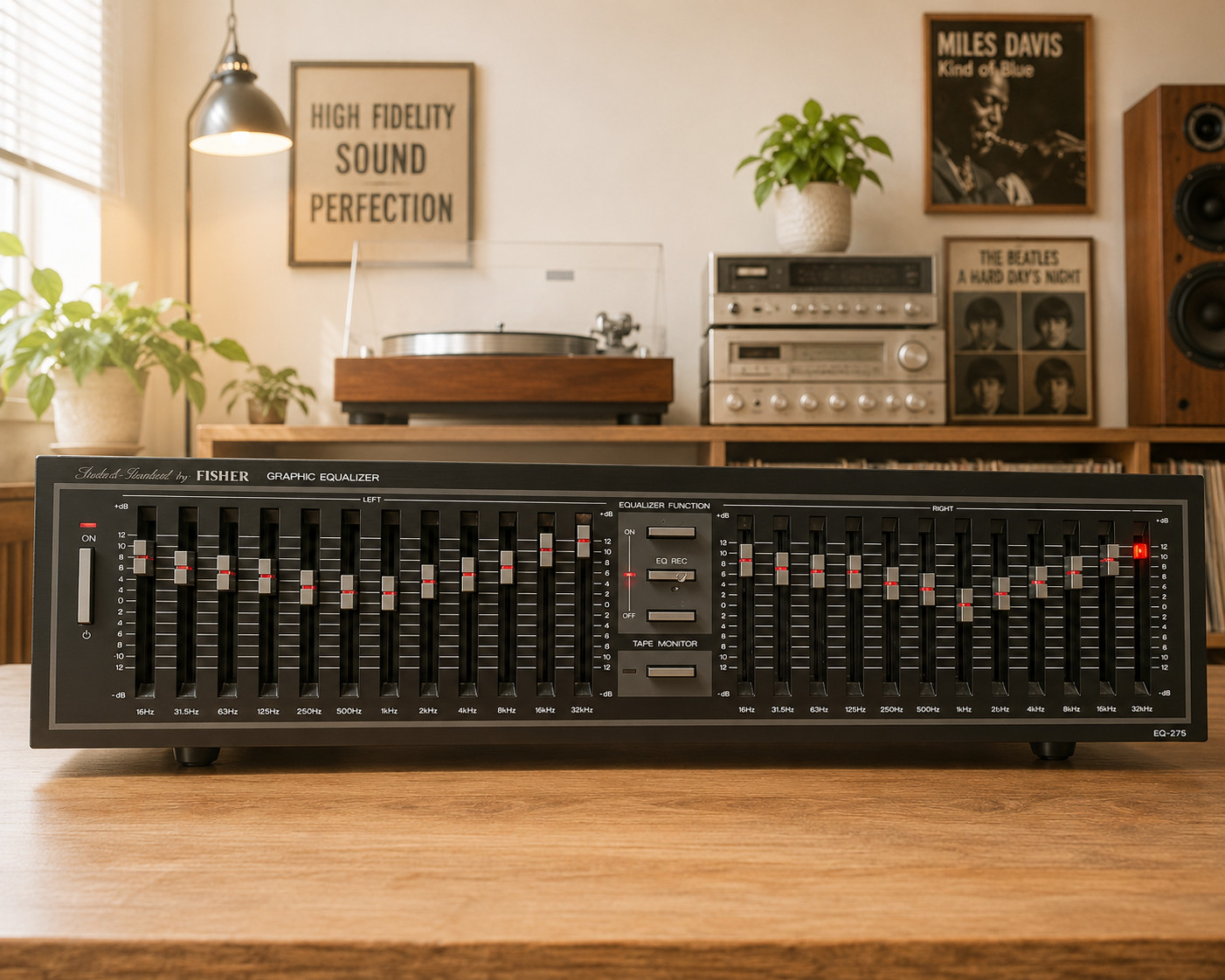 FISHER EQ-275 πRaReπ Vintage Stereo Equalizer FISHER EQ-275 πRaReπ Vintage Stereo Equalizer