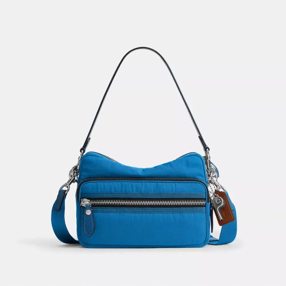 COACH Dakota Crossbody Bag Signature Nylon Pacific CER09 MA0 Auth New from JP