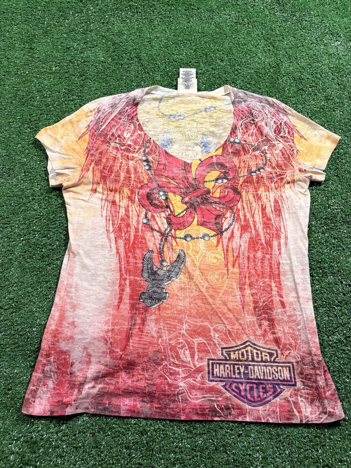 Harley-Davidson Women\'s Vintage Y2K graphic tee