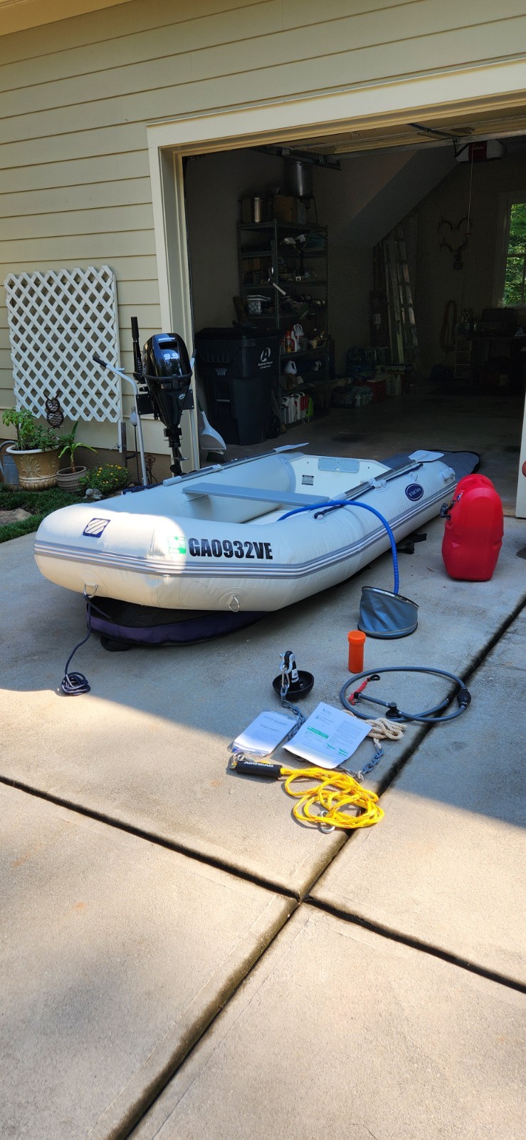 West Marine RIB 310 Inflatable Boat, 9.9 hp Mercury outboard engine West Marine RIB 310 Inflatable Boat, 9.9 hp Mercury outboard engine