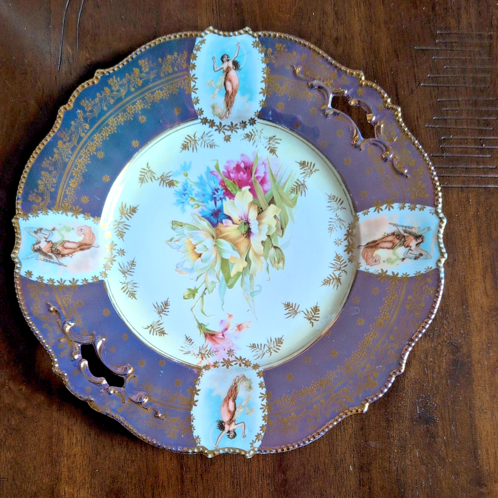 Antique R.S. Prussia Germany Saxe Altenburg Porcelain Plate Circa 1904