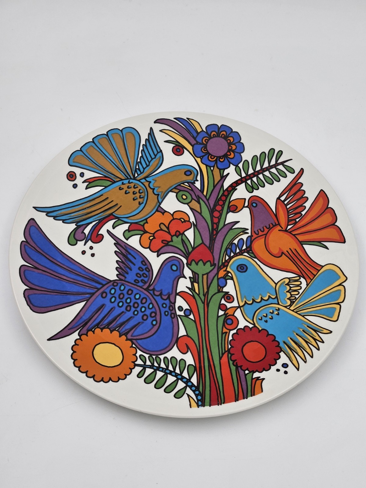 Villeroy & Boch Acapulco Salad Plates Birds Flowers Full Graphic Villeroy & Boch Acapulco Salad Plates Birds Flowers Full Graphic