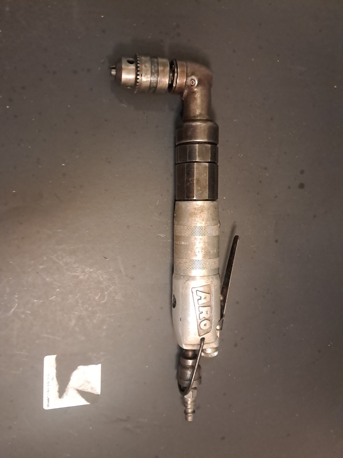 Vintage ARO Ingersoll Rand 8443-2 Heavy Duty Pneumatic Air Drill 1,000 RPM 3/8
