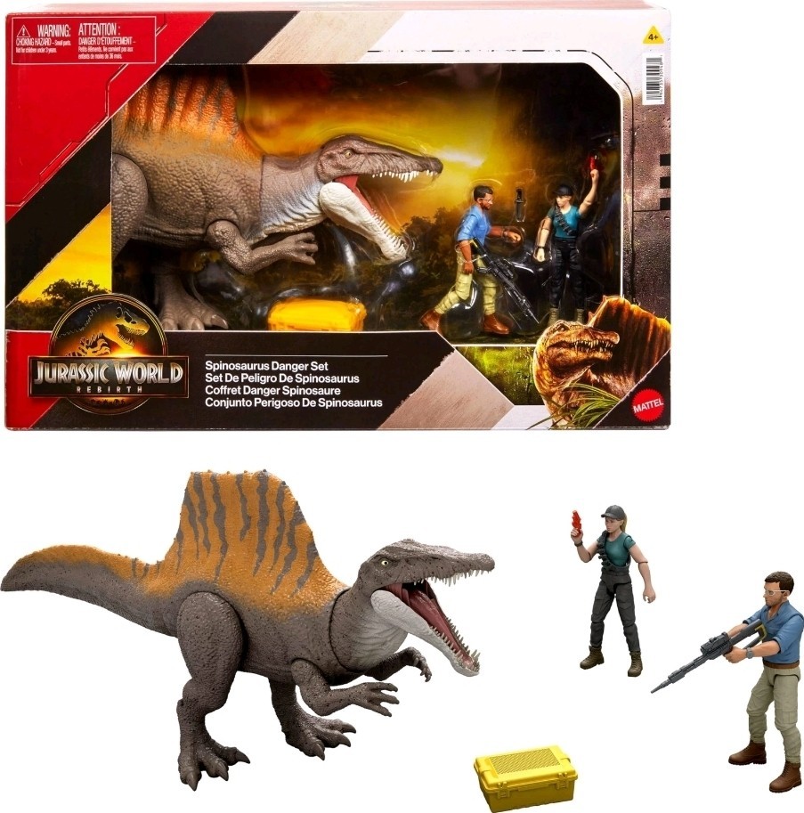 Jurassic World Rebirth Storypack with Exclusive Spinosaurus 2 Human Figures...W1