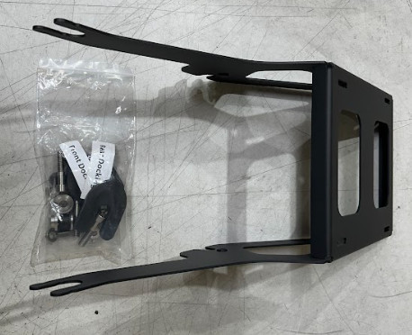 OS&D Advanblack Two-Up Rear Tour Trunk Pack Mount for Harley Softail \'00-\'17