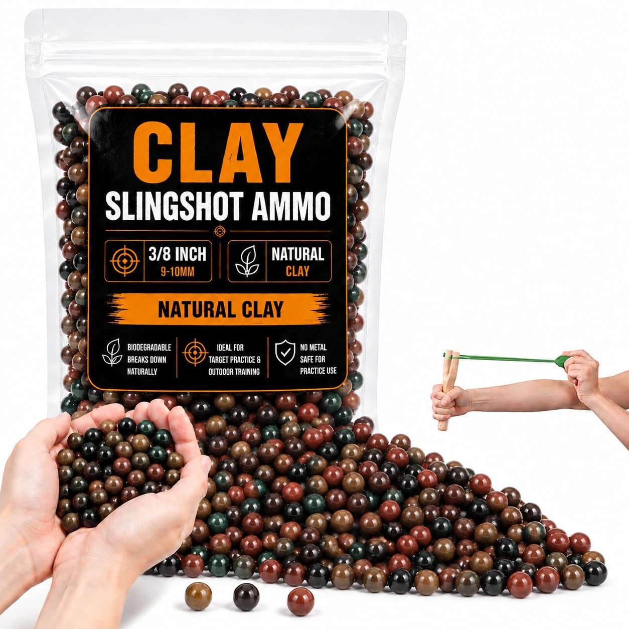 14.4OZ Slingshot Ammo Sukh Sling Shot Ammo Balls Biodegradable Professional
