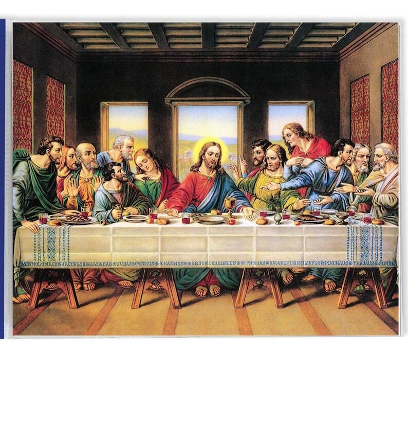 Last Supper Da Vinci Framing Print Religious Gifts Catholic Wall Decor 8 x 10 Last Supper Da Vinci Framing Print Religious Gifts Catholic Wall Decor 8 x 10
