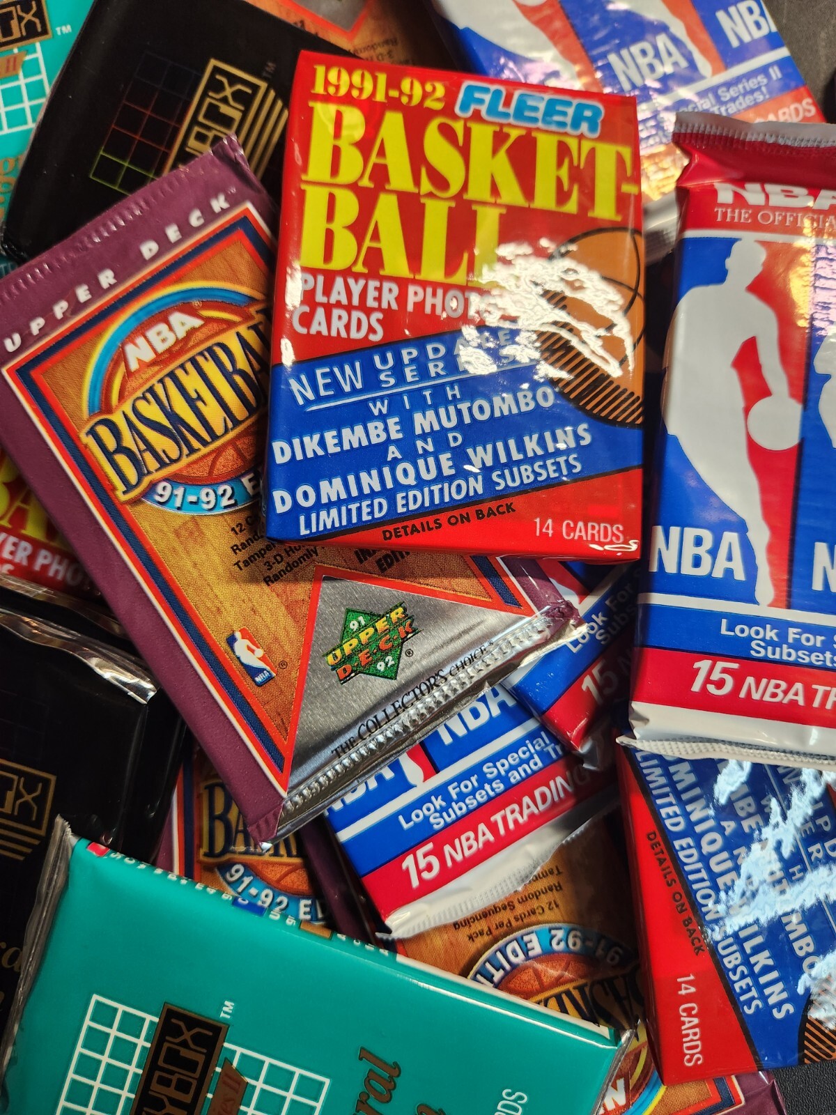HUGE LOT: 100 VINTAGE Unopened Basketball Cards in Factory Sealed Packs
