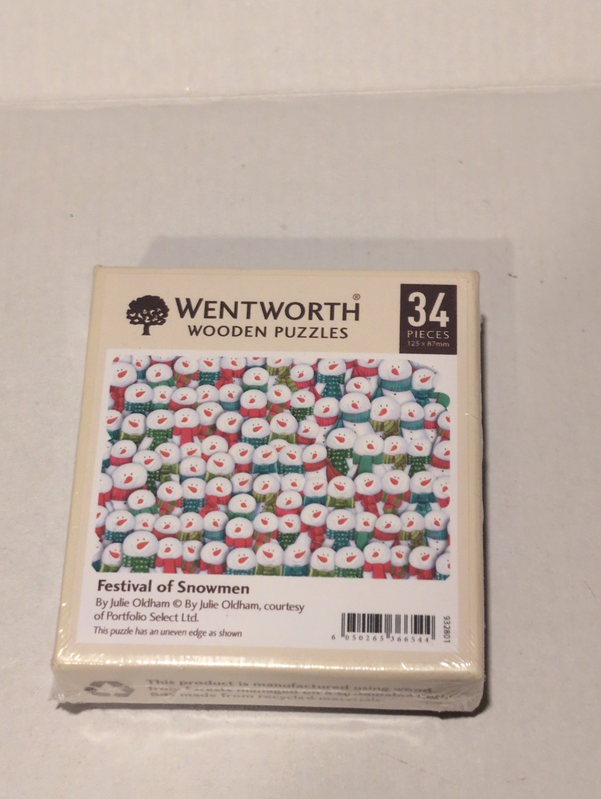 Wentworth Wooden Puzzle Festival of Snowmen 34 pc Extra Difficult Micro Complete