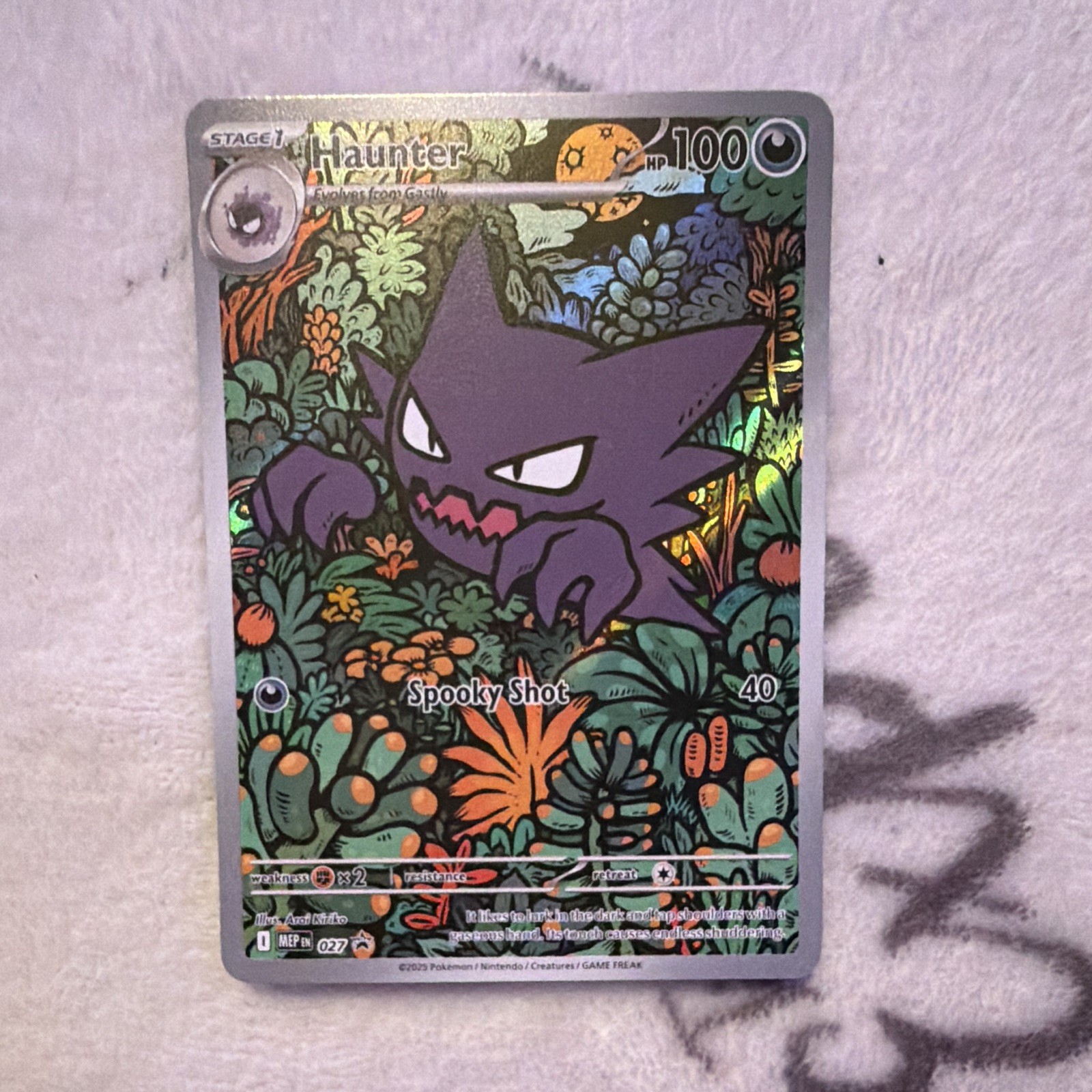 Haunter 027 Me: Mega Evolution Promo Holo Pokemon Card Perfect Condition Haunter 027 Me: Mega Evolution Promo Holo Pokemon Card Perfect Condition