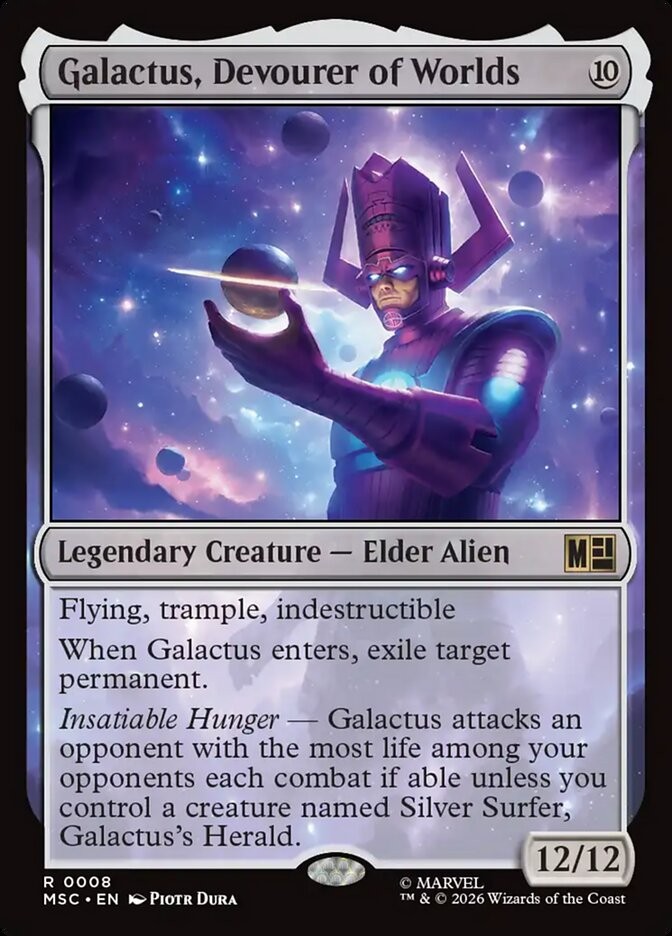 Galactus, Devourer of Worlds 8 NM Marvel Super Heroes Commander MTG