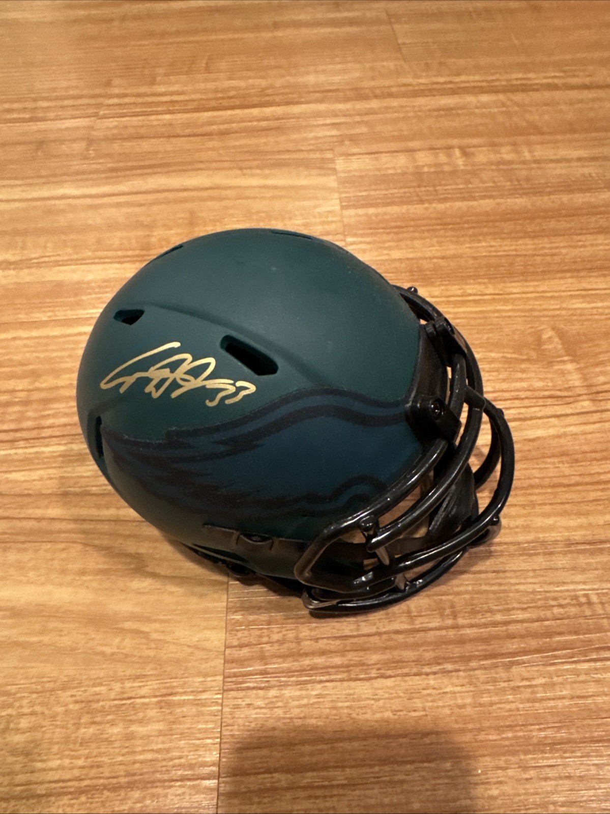 Cooper Dejean Signed Philadelphia Eagles Eclipse Mini Helmet PLUS Rookie Card Cooper Dejean Signed Philadelphia Eagles Eclipse Mini Helmet PLUS Rookie Card