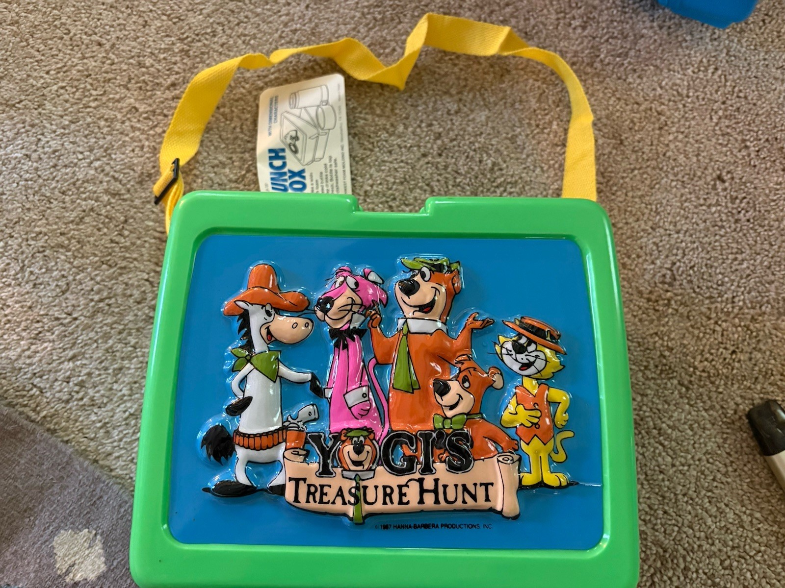 Vintage Yogi’s Treasure Hunt Lunchbox With Thermos Mint New With Tags 1987 Vintage Yogi’s Treasure Hunt Lunchbox With Thermos Mint New With Tags 1987