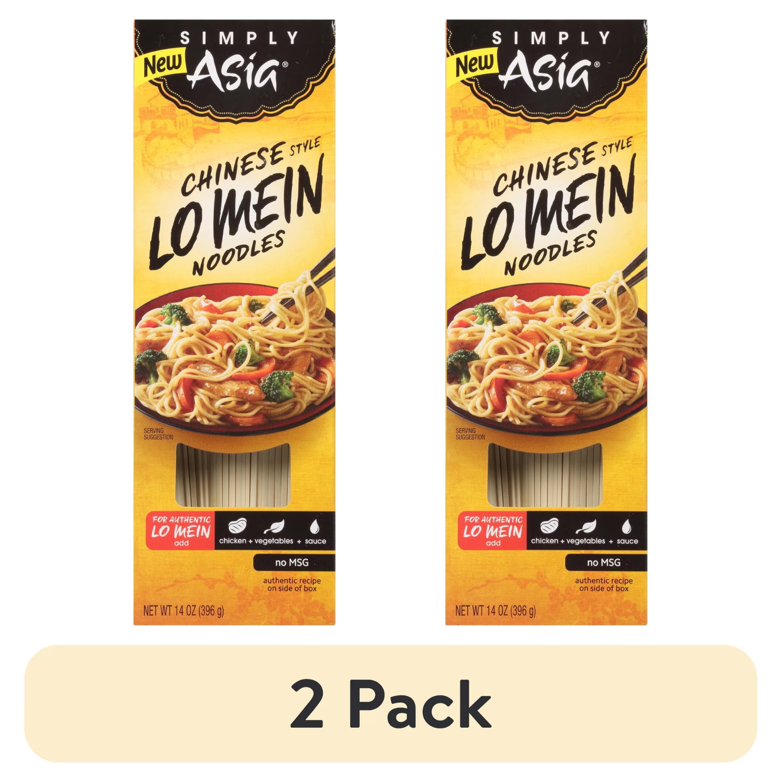 (2 pack) Simply Asia Chinese Style Lo Mein Noodles, 14.0 oz Box (2 pack) Simply Asia Chinese Style Lo Mein Noodles, 14.0 oz Box
