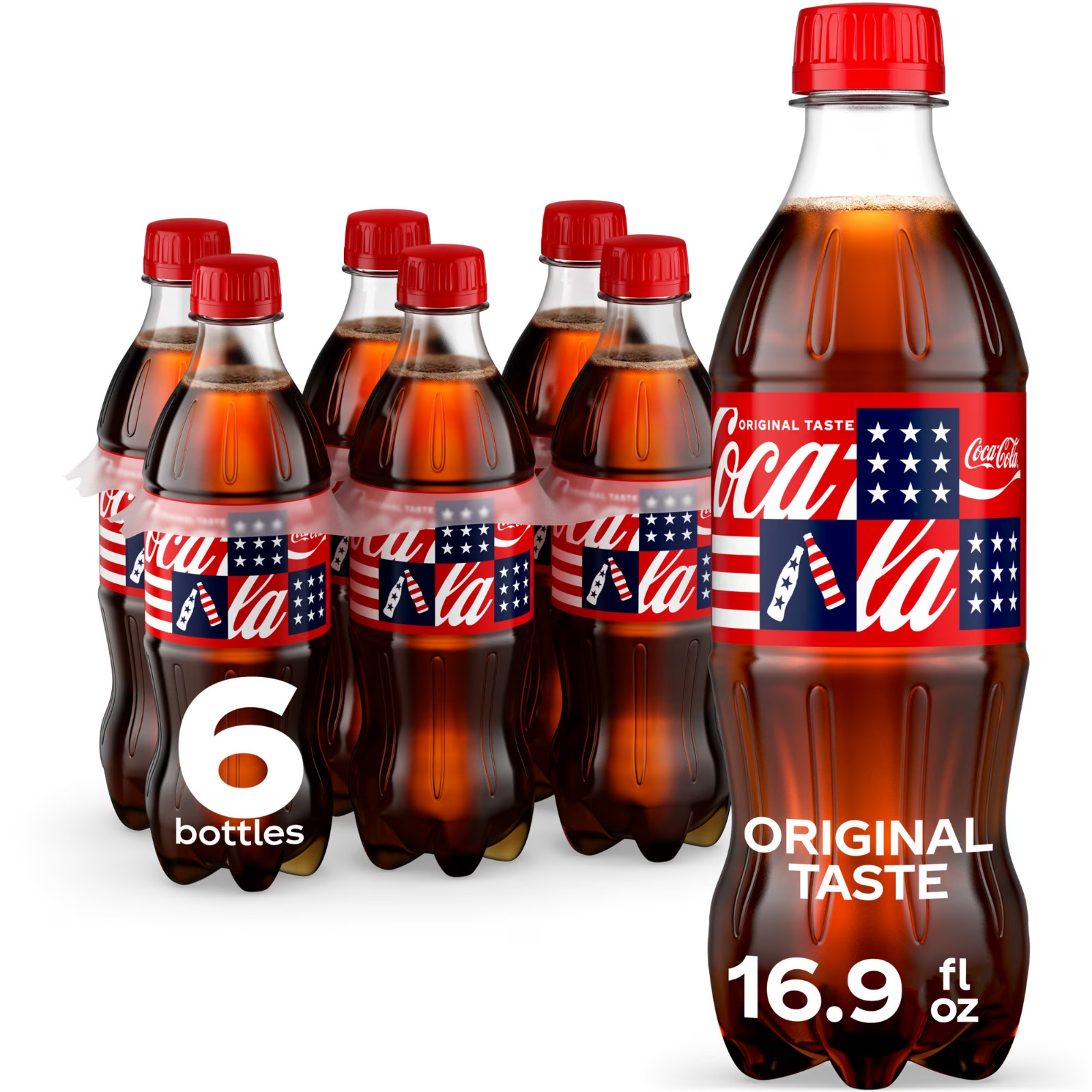 Coca-Cola Soda_Pop Bottles-16.9 fl oz_6 Pack Fast Coca-Cola Soda_Pop Bottles-16.9 fl oz_6 Pack Fast