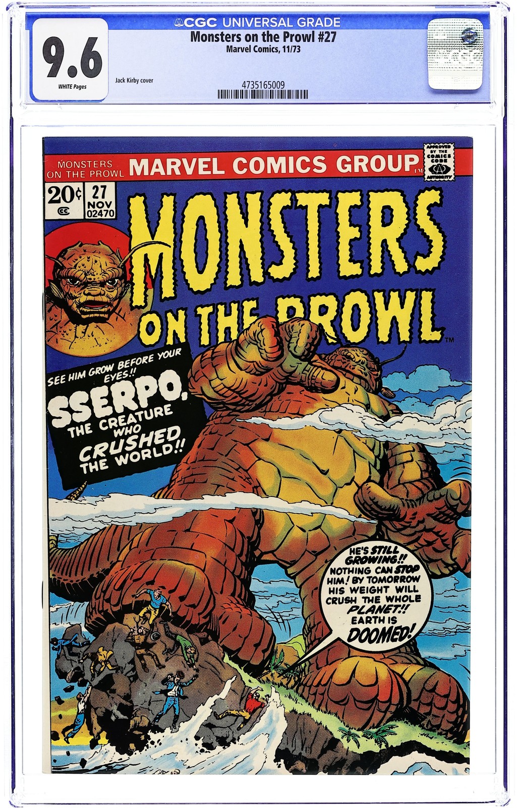 Monsters on the Prowl #27 CGC 9.6 1974 4735165009