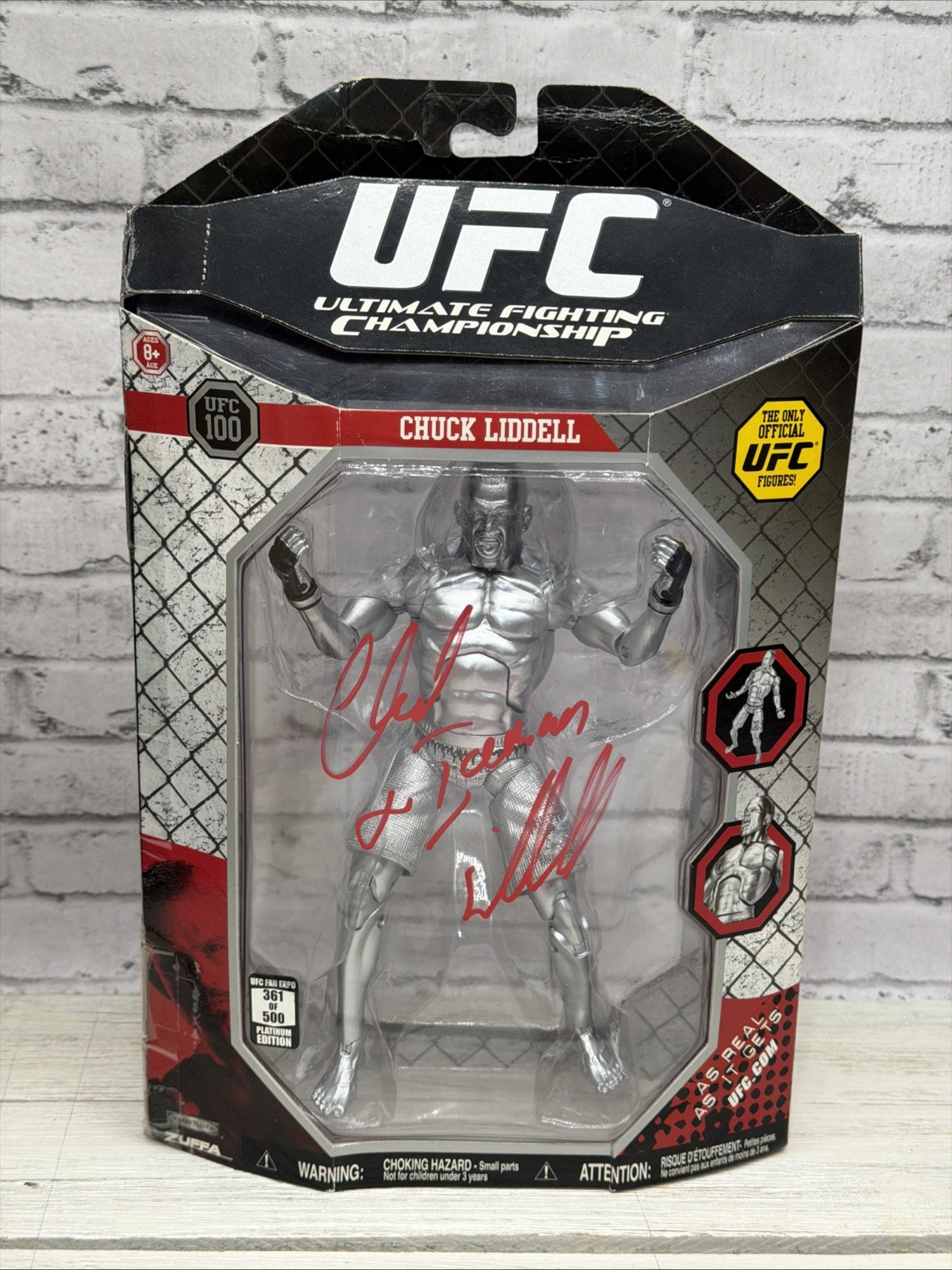 SIGNED UFC 100 Chuck Liddell Action Figure Fan Expo 2009 LTD Edition 361/500 New