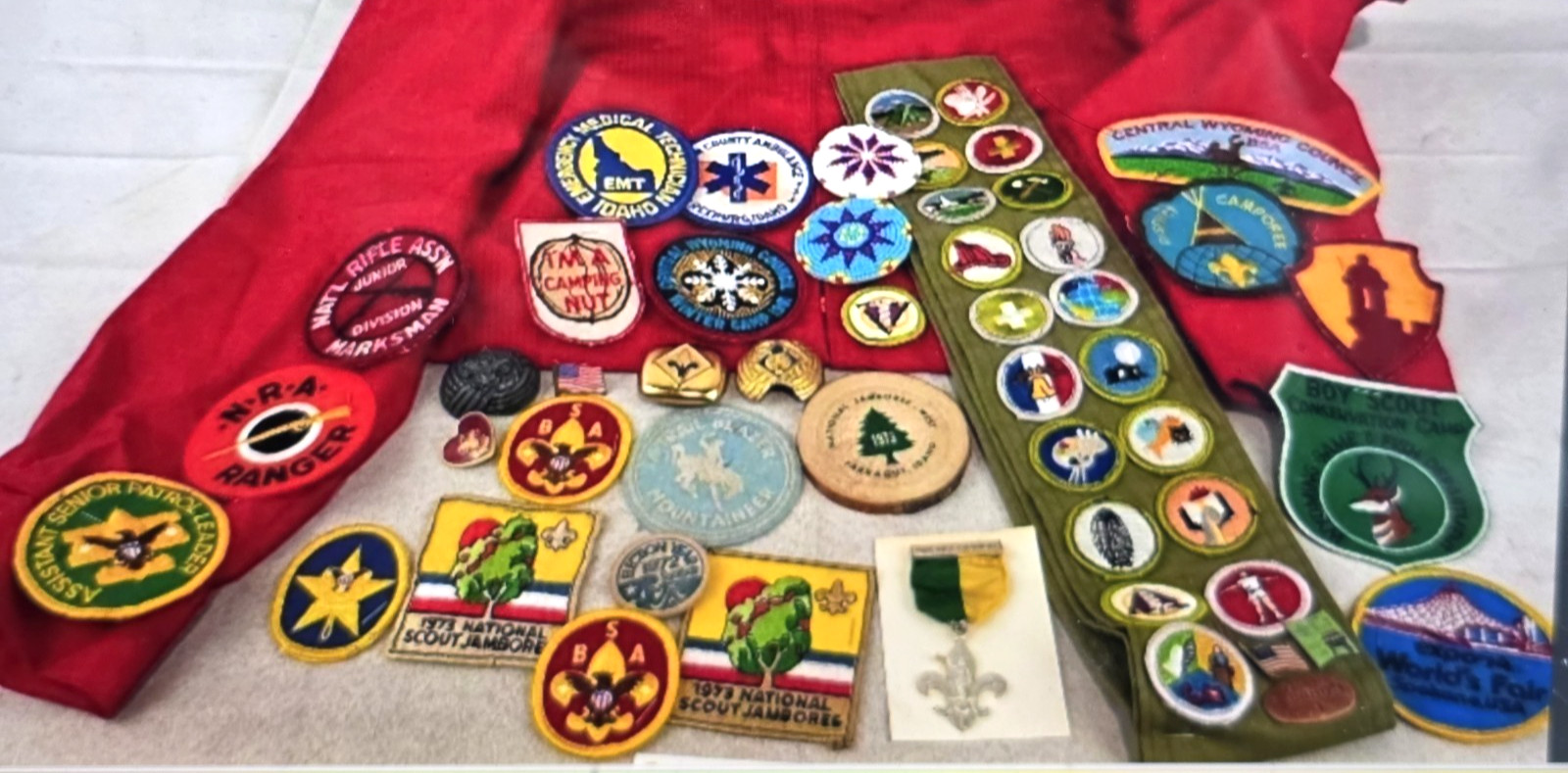 Boy Scouts BSA Council Patches Mixed Lot of 48 Scout Patches 1970s