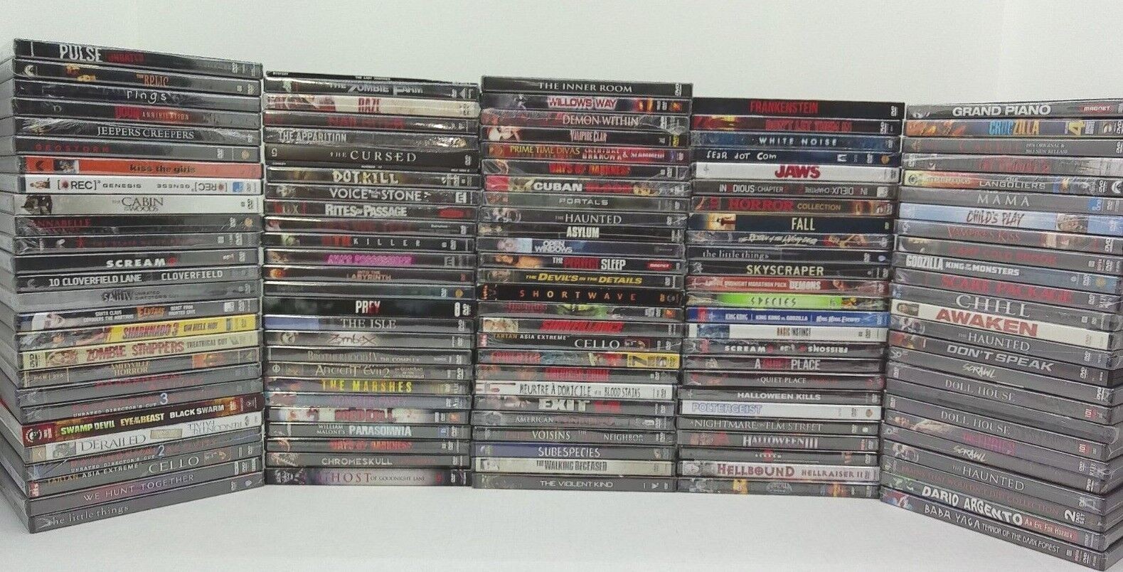 Wholesale DVD Lot - Horror/Thriller/Gore/Scary Movies - Brand New, No Duplicates