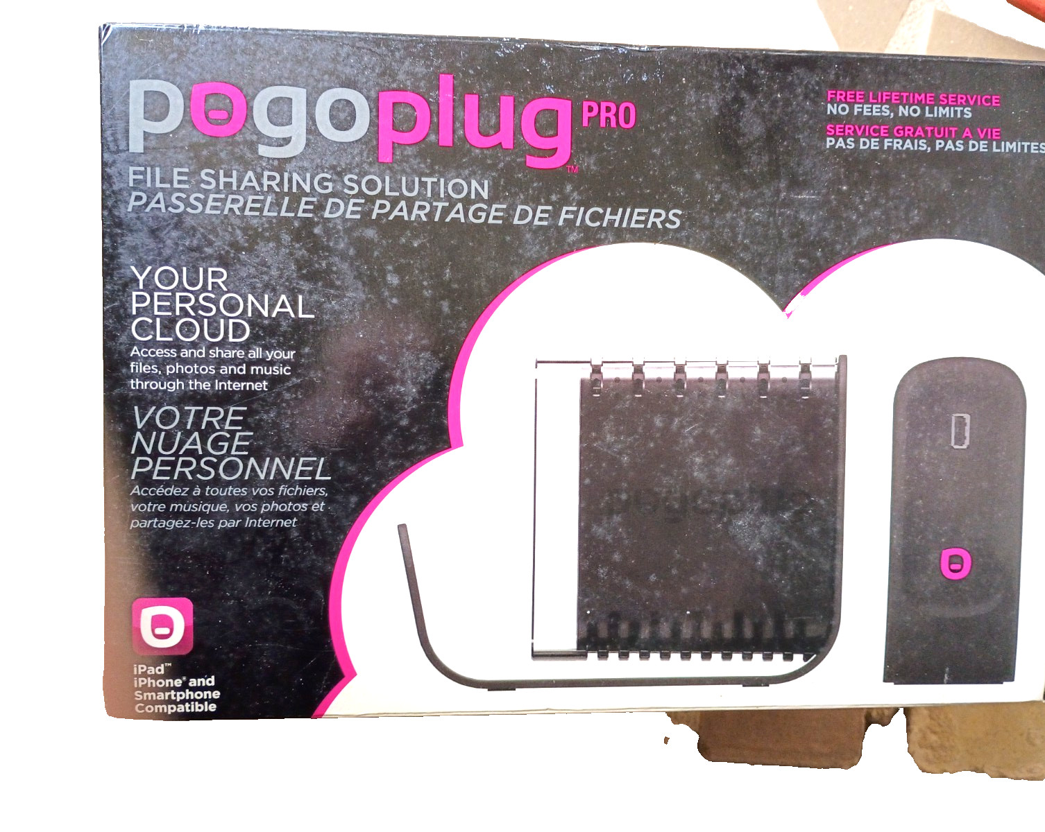 POGOPLUG Pro File Sharing Solution Your Personal Cloud NEW in Unopened Box POGOPLUG Pro File Sharing Solution Your Personal Cloud NEW in Unopened Box