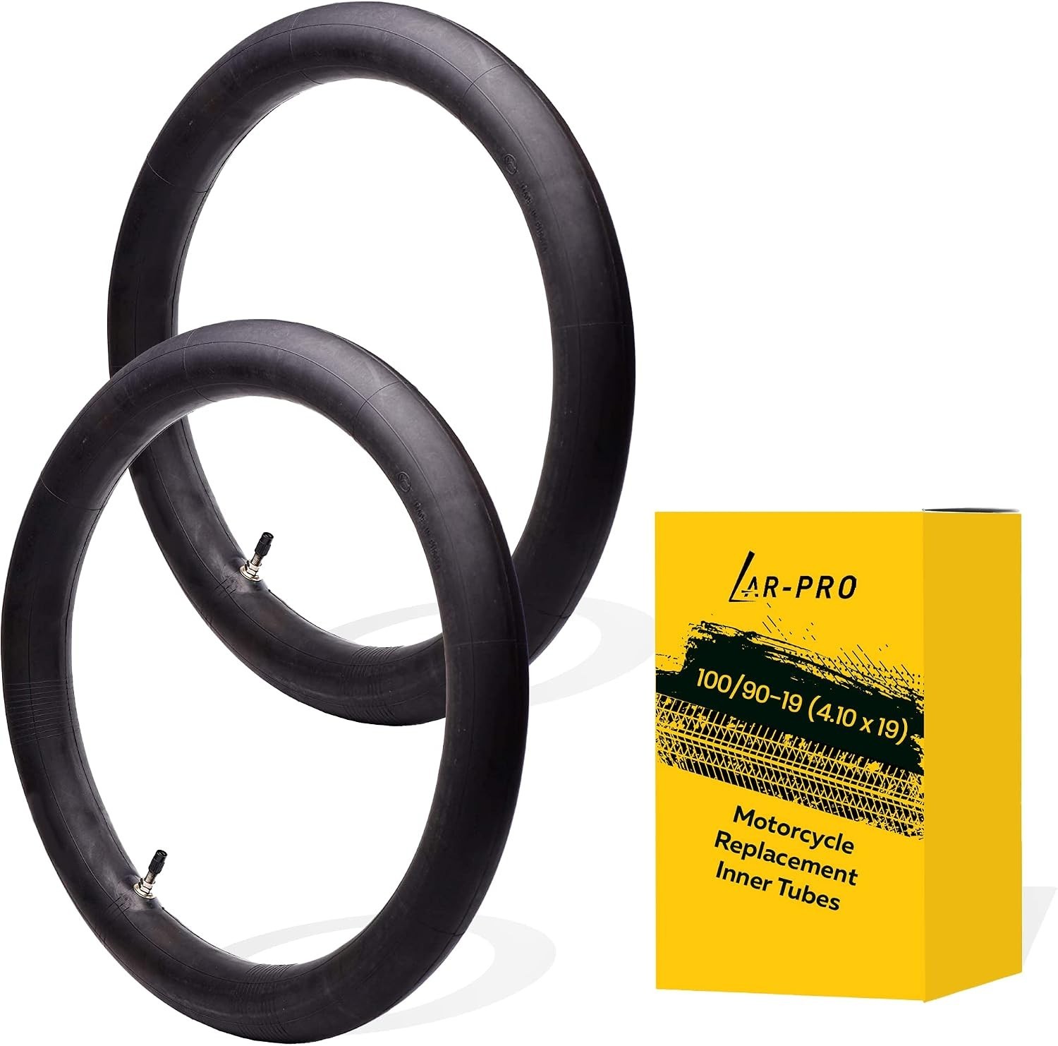(2-Pack) 100/90-19 (4.10 x 19) Motorcycle Inner Tubes - 19 (2-Pack) 100/90-19 (4.10 x 19) Motorcycle Inner Tubes - 19