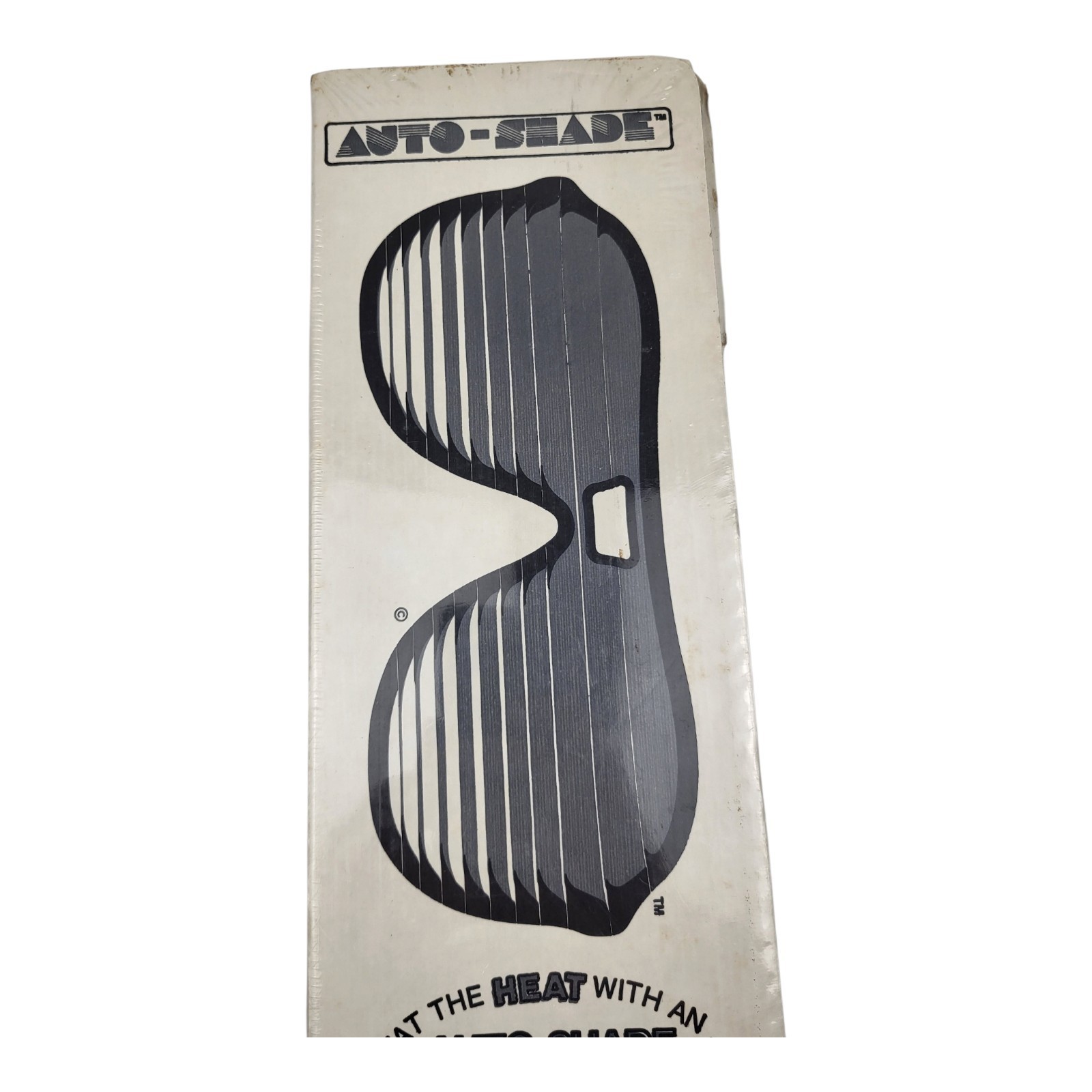 Vintage NOS Cardboard Windshield Visor Auto-Shade 1986 Sunshade Beach Sunglasses