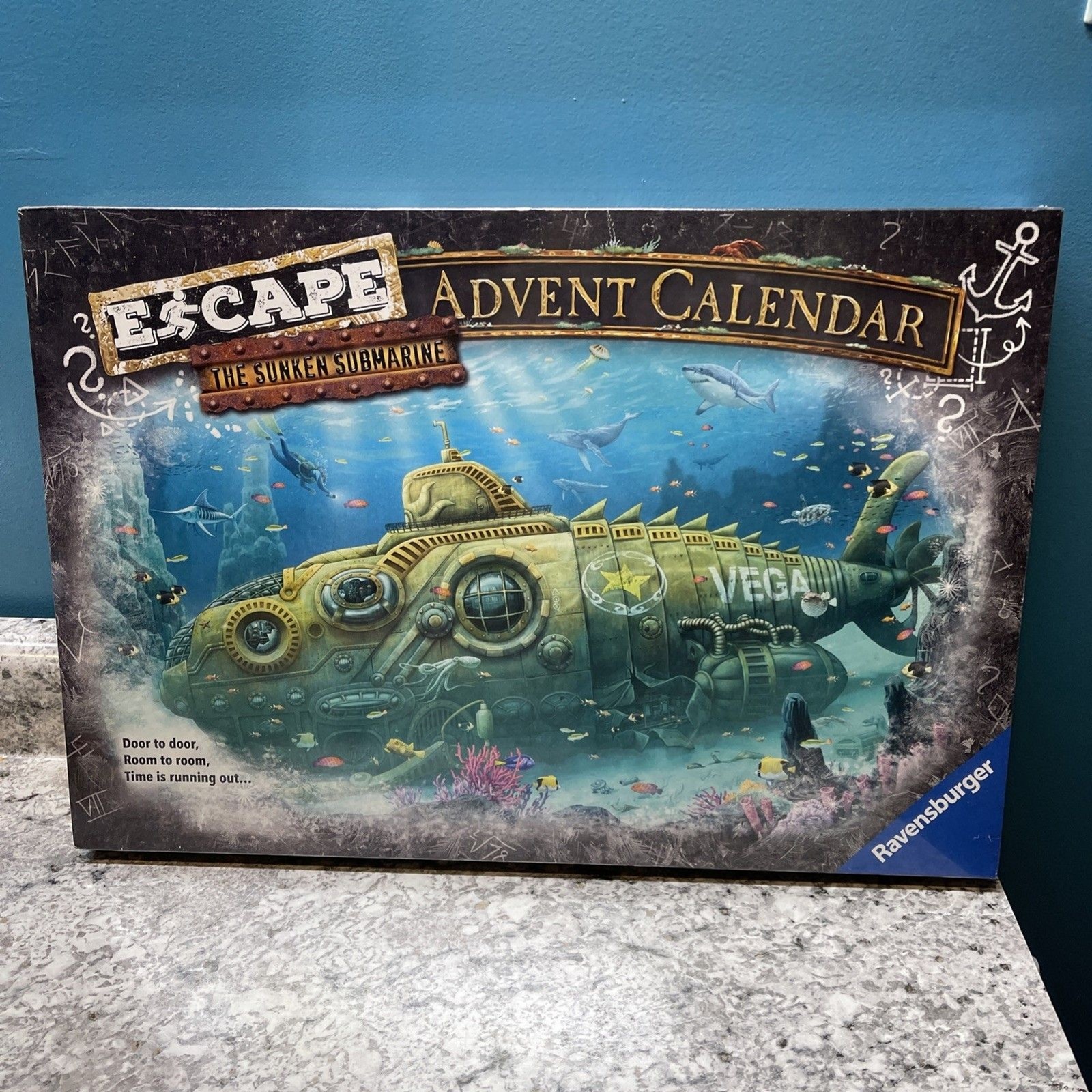 Ravensburger ESCAPE the Sunken Submarine Advent Calendar Game Puzzles Ravensburger ESCAPE the Sunken Submarine Advent Calendar Game Puzzles