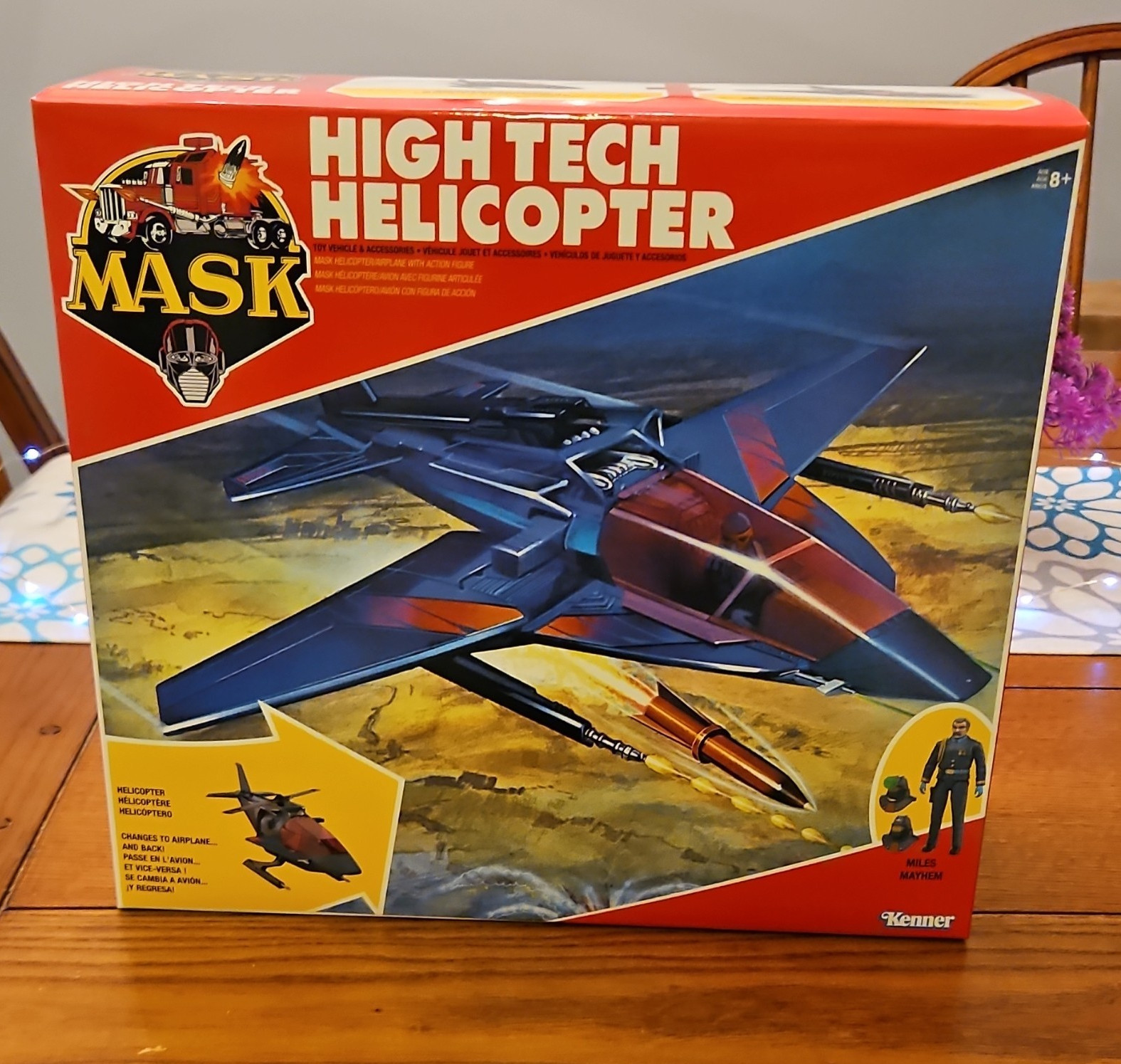 Kenner M.A.S.K. High Tech Helicopter Military Vehicle Set w/ Figure DS140026
