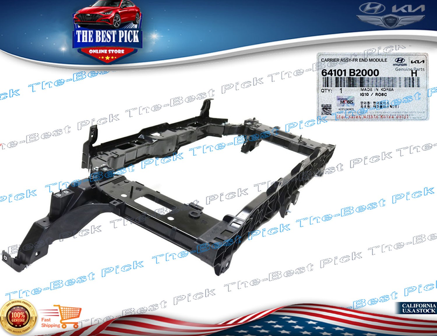 ⭐GENUINE⭐ RADIATOR SUPPORT For 14-17 KIA SOUL Assembly 64101B2000 ⭐LOCAL PICKUP⭐