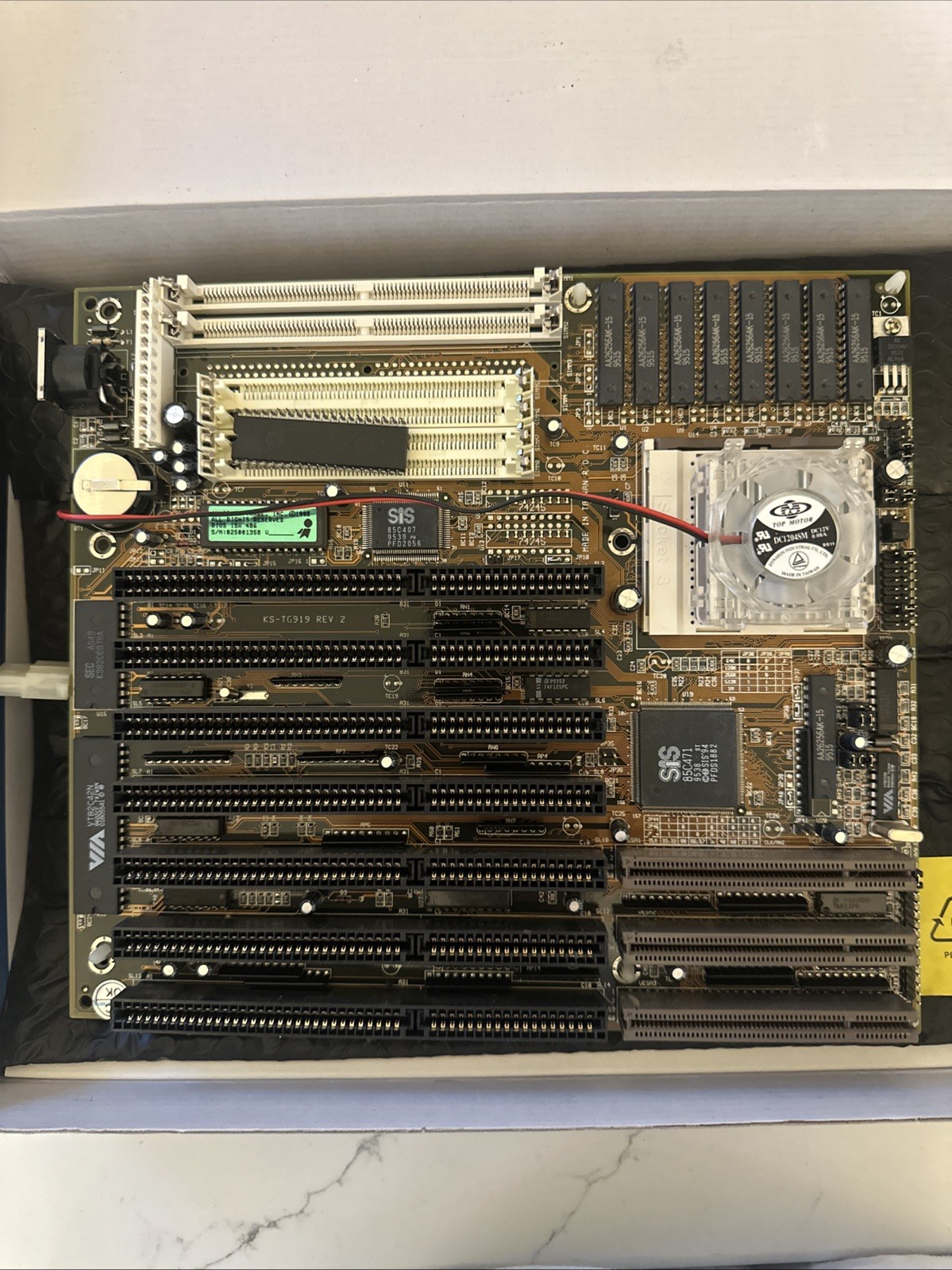 486 VLB Motherboard SiS 85C471 KS-TG919 Socket 3 Award BIOS Tested Working Retro