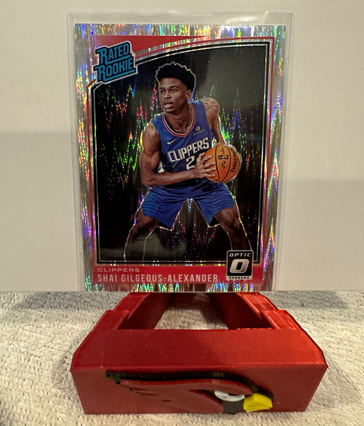 2018-19 Donruss Optic Shai Gilgeous-Alexander Shock Prizm Rated Rookie RC #162 2018-19 Donruss Optic Shai Gilgeous-Alexander Shock Prizm Rated Rookie RC #162