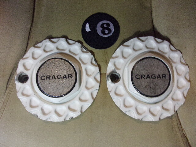 Set of two Cragar White Mesh Waffle Honeycomb Wheel Center Cap #29037 (Daily)