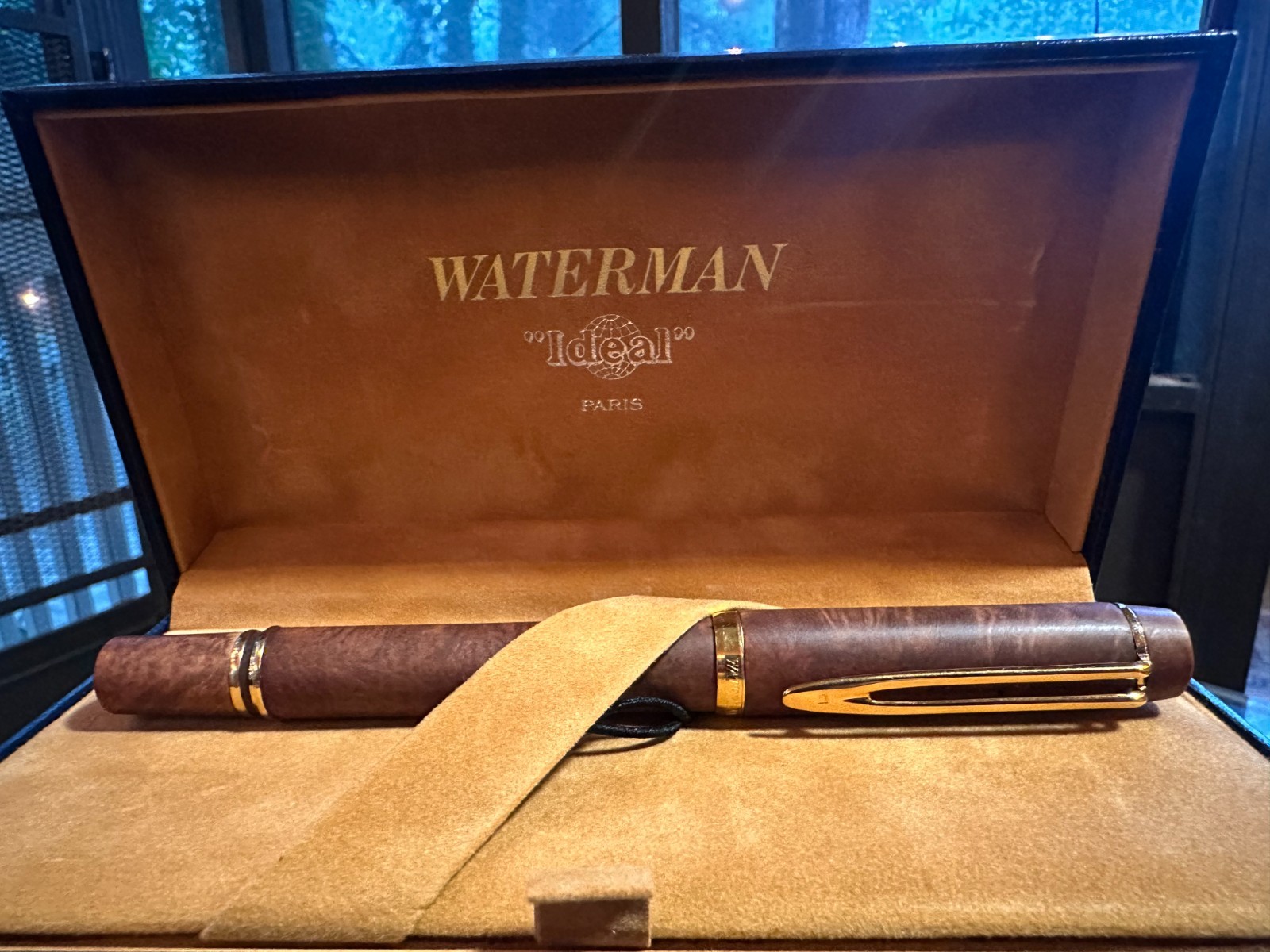 Waterman Man 100 Briarwood 18k F Fountain Pen- New/Old Stock Waterman Man 100 Briarwood 18k F Fountain Pen- New/Old Stock