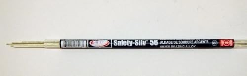 56% Silver Solder Brazing Alloy 5 Sticks 1/2 Lb 56318LMPOP Harris Safety-Silv