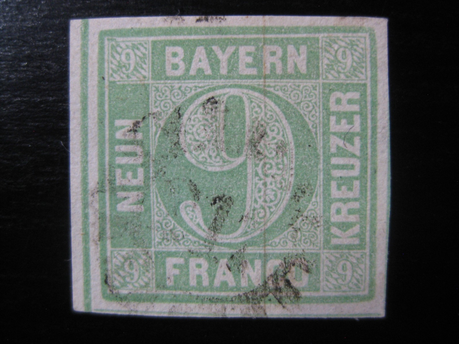 BAYERN BAVARIA GERMAN STATES Mi. #5a scarce used stamp CV $72.00