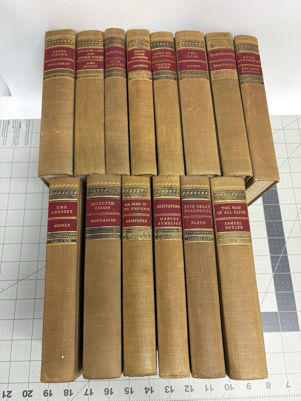 Set of 14 Vtg Walter J Black Classics Club Hardcover Books Plato Homer Aristotle