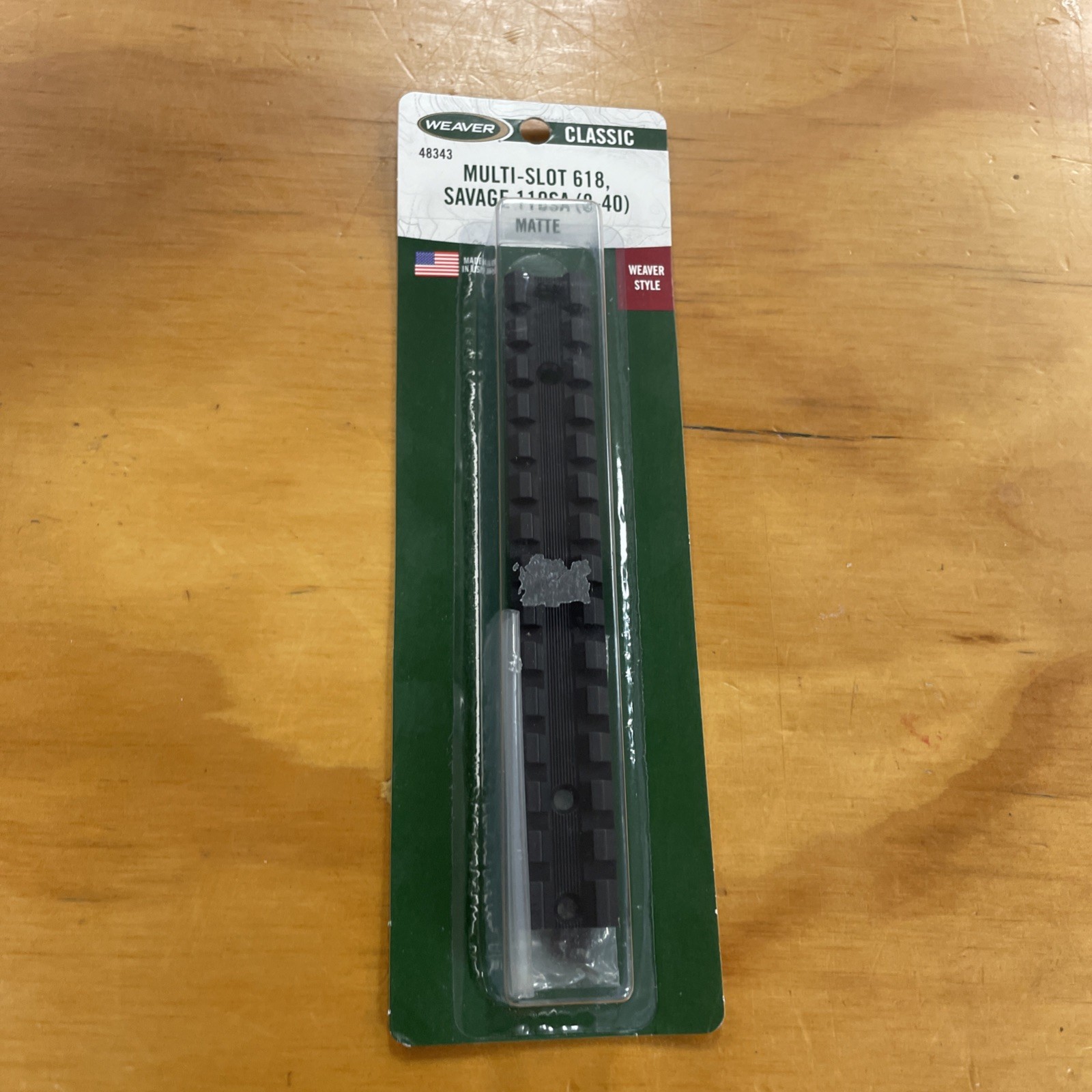 Weaver Classic Multi-Slot Base 618 One Piece for Savage 110SA (48343) Weaver Classic Multi-Slot Base 618 One Piece for Savage 110SA (48343)