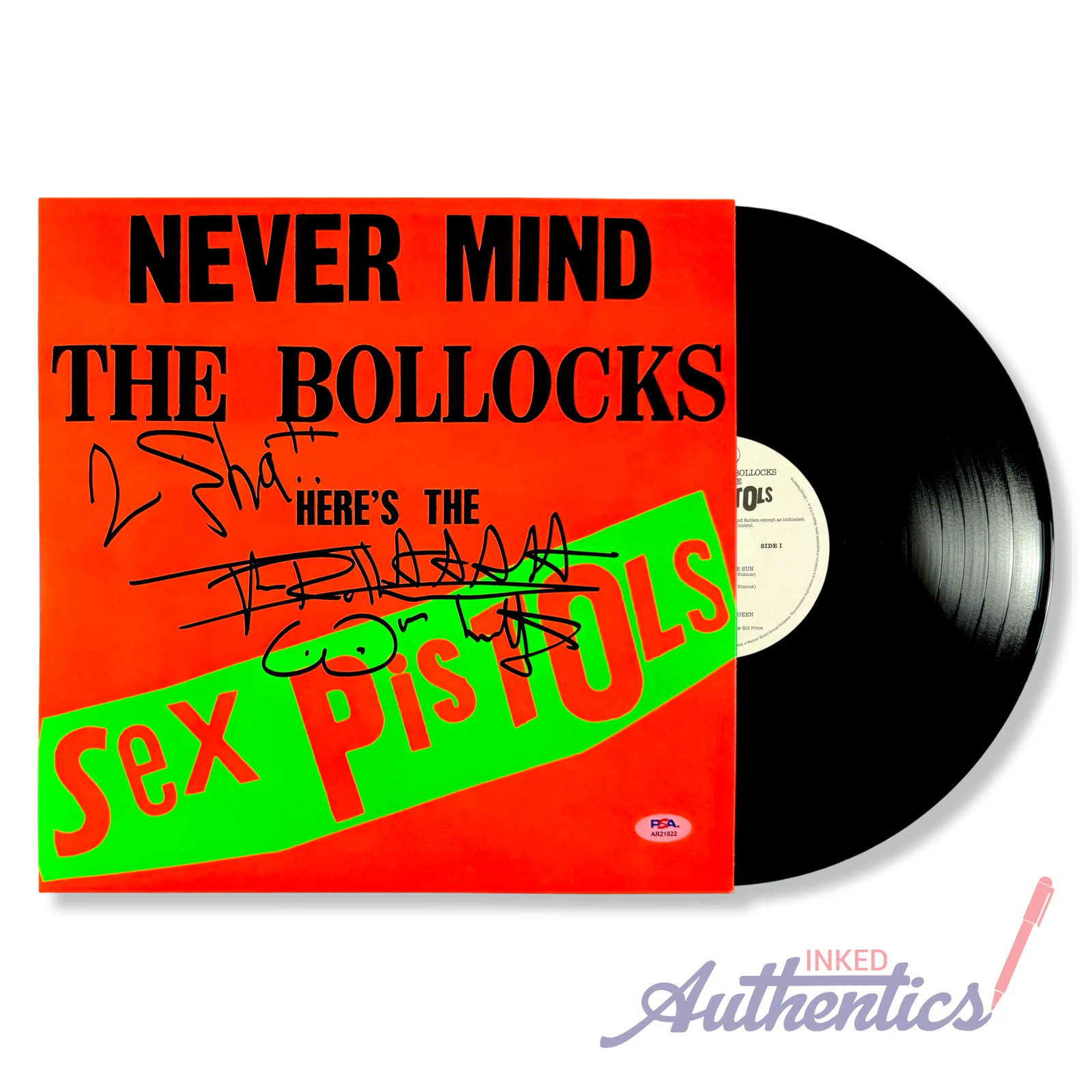 Johnny Rotten Signed Autographed Vinyl LP \