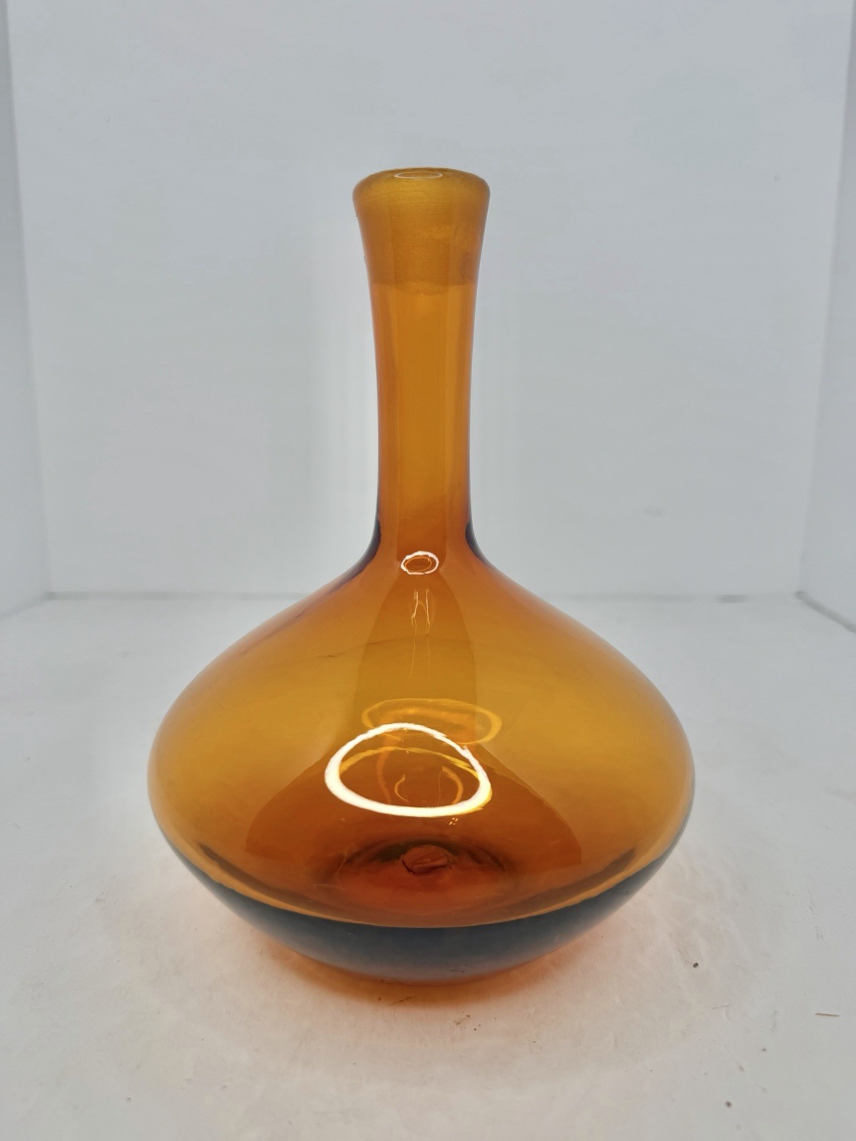 Vintage MCM Blenko 6630s Decanter In Honey 7.5” Base Only Vintage MCM Blenko 6630s Decanter In Honey 7.5” Base Only