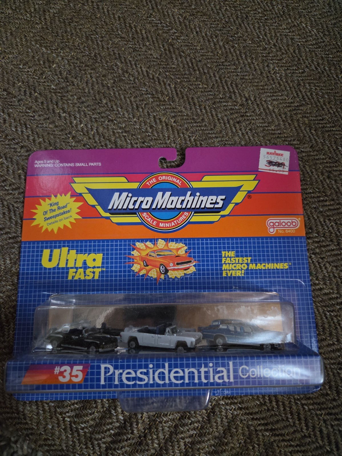 Vintage Micro Machines Ultra Fast #35 Presidential Collection 6400 80\'s NEW