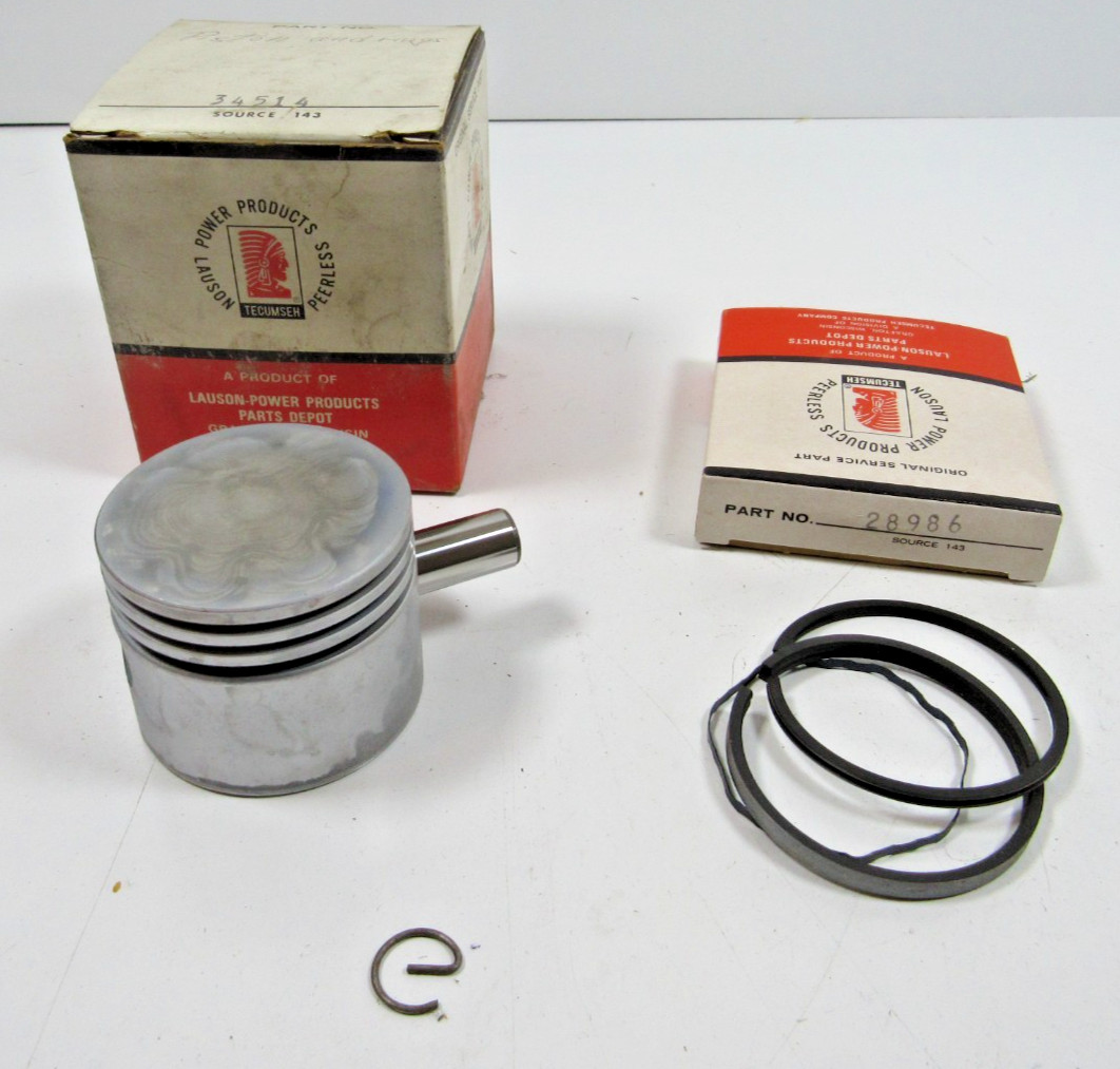 Tecumseh Vintage Nos 34514 Piston Assembly Standard For H30 #MP6 Tecumseh Vintage Nos 34514 Piston Assembly Standard For H30 #MP6