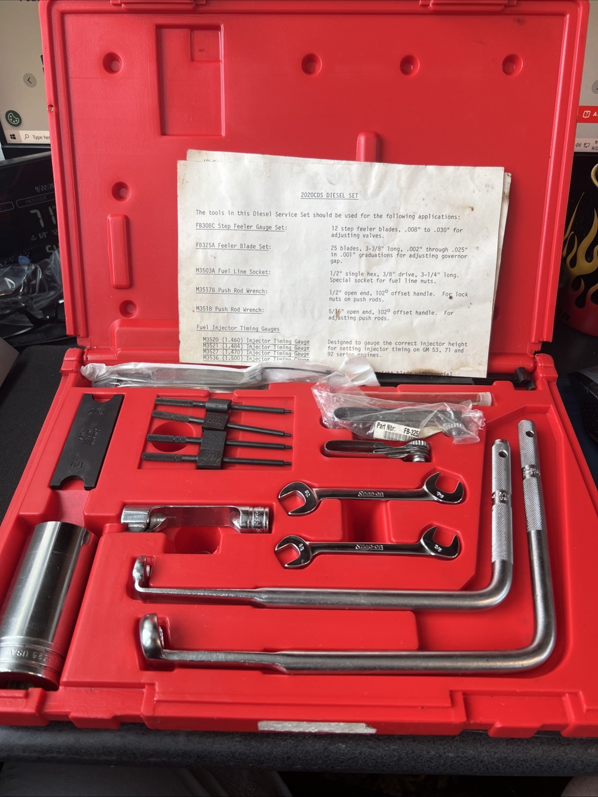 Snap on tools detroit diesel tune up kit 2020cds Complete New Items π₯πΊπΈ Snap on tools detroit diesel tune up kit 2020cds Complete New Items π₯πΊπΈ